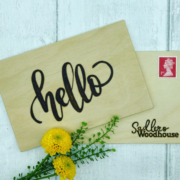 Personalised Wooden Postcards